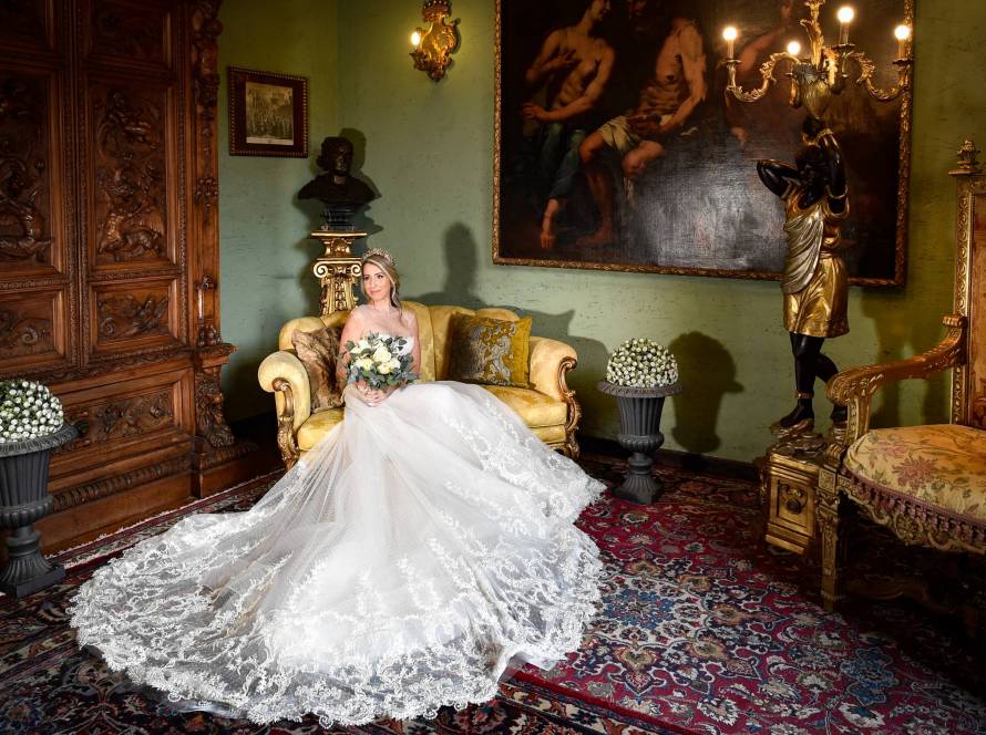 Servizio fotografico in abito da sposa